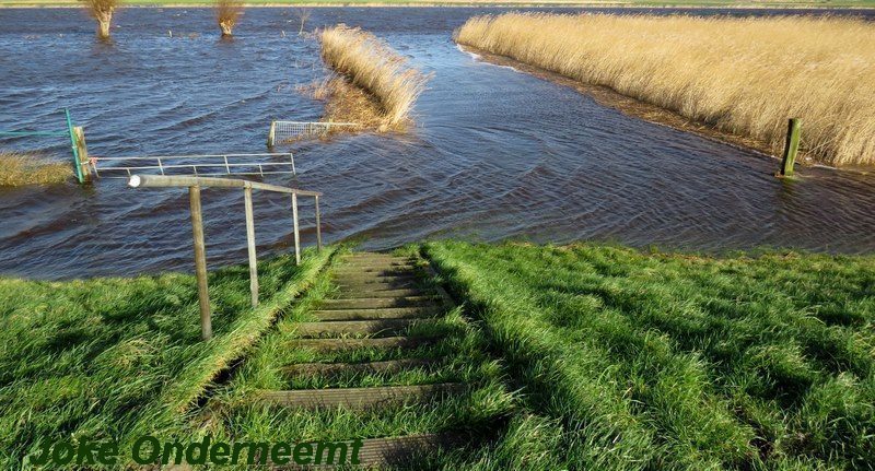 Hoog water en veel wind