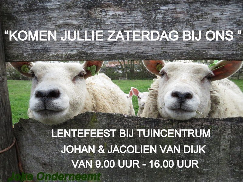 Lentefeest bij Tuincentrum Johan & Jacolien van Dijk