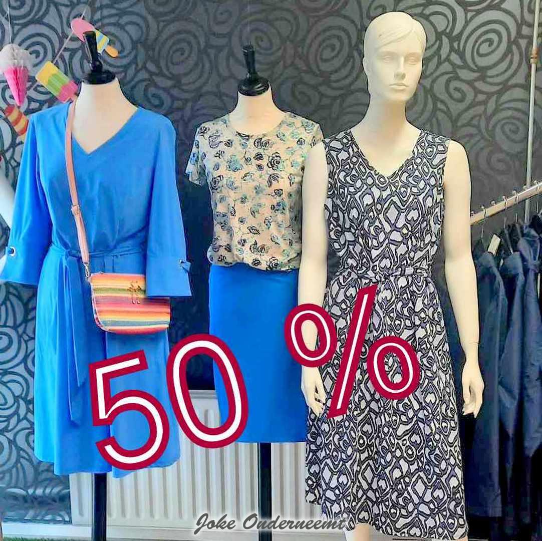 Oorzaak drukte in Genemuiden bekend ..  Bij Jansen Mode alles voor 50% !