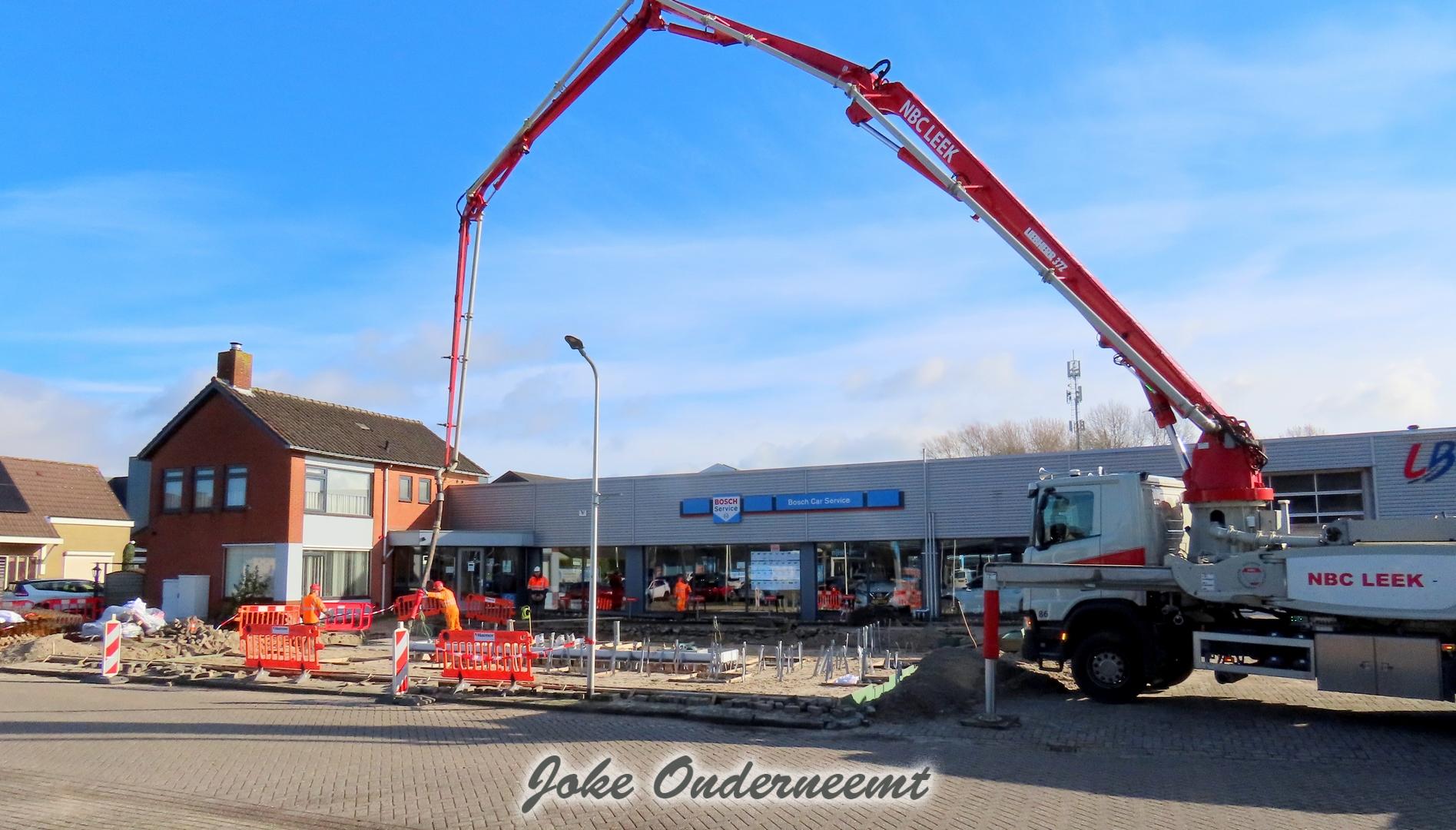 Firezone Tankstation in het beton gestort