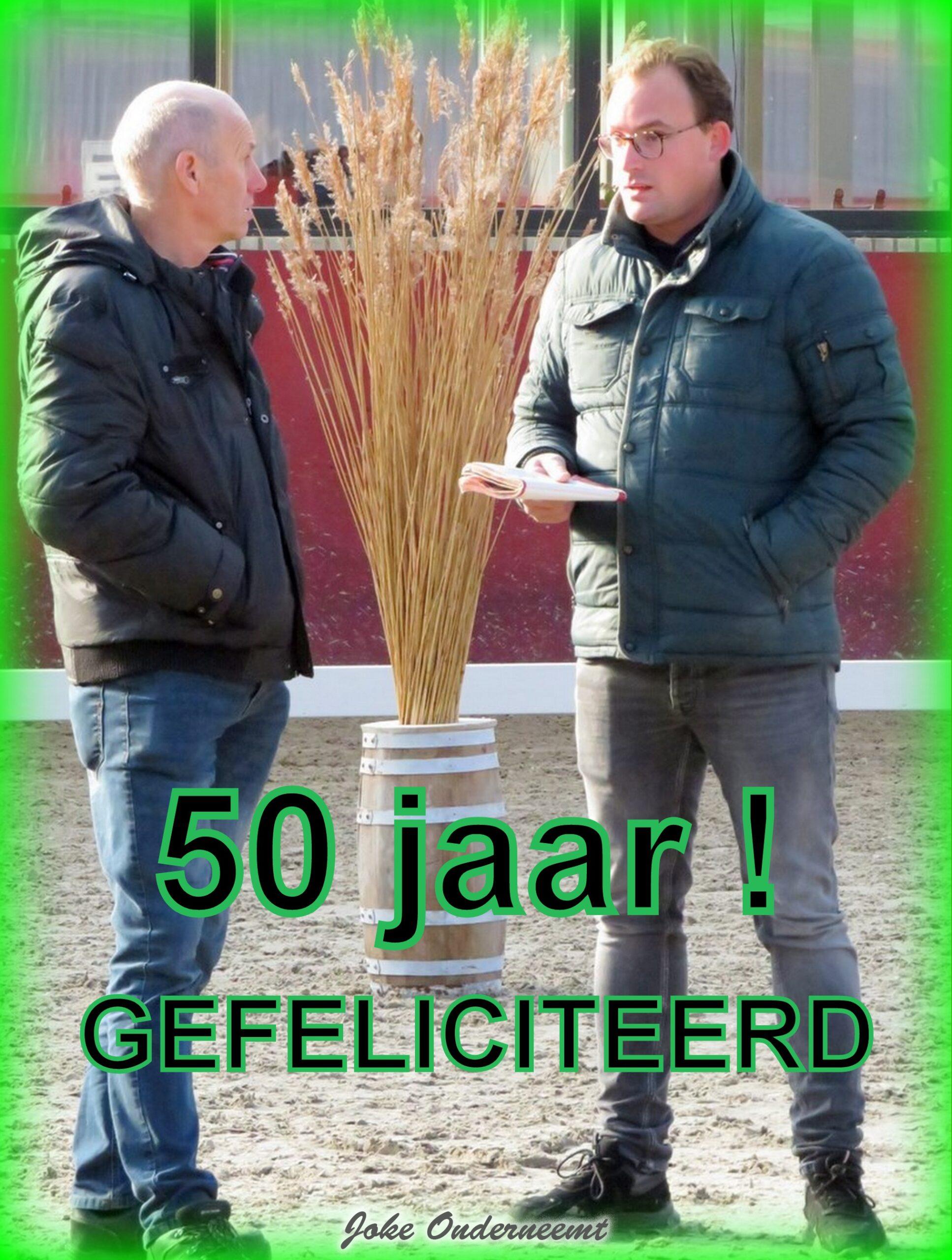 50 JAAR DE ZWARTEWATERRUITERS GEFELICITEERD