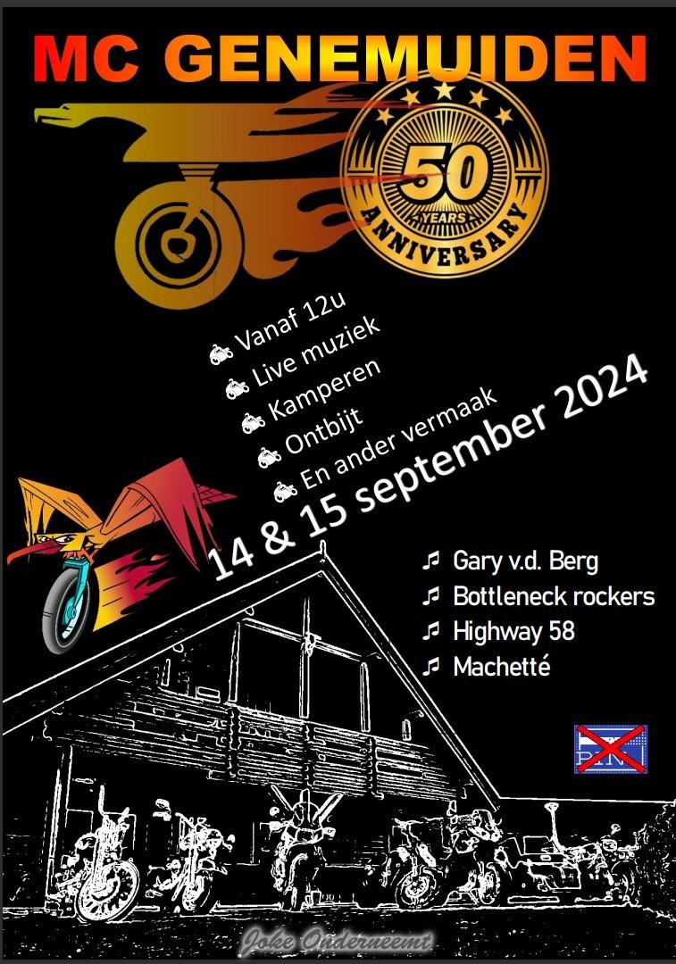 50 jarig jubileum MOTORCLUB Genemuiden