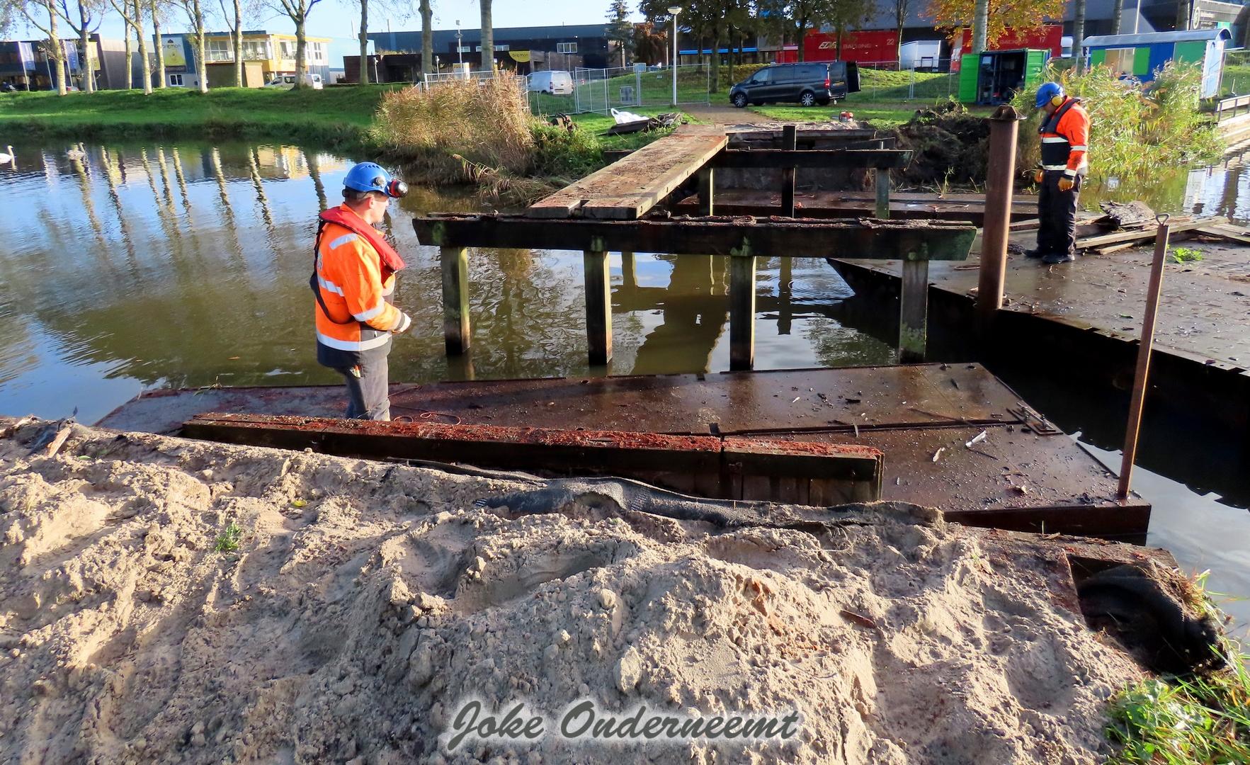 Oude brug Bergingsvijver wordt “ontmanteld”