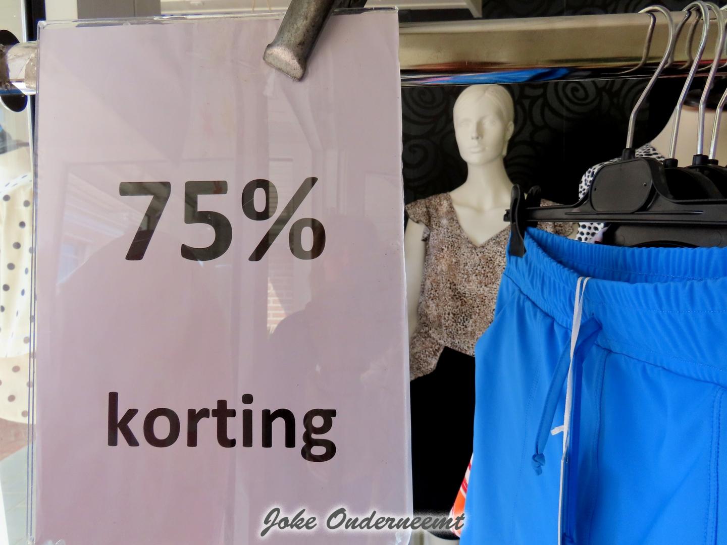 JANSEN MODE GAAT VOOR 75% KORTING VANAF MORGEN !