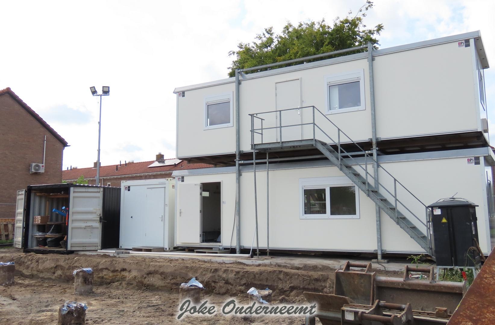 De bouwketen staan…. de huizen volgen.