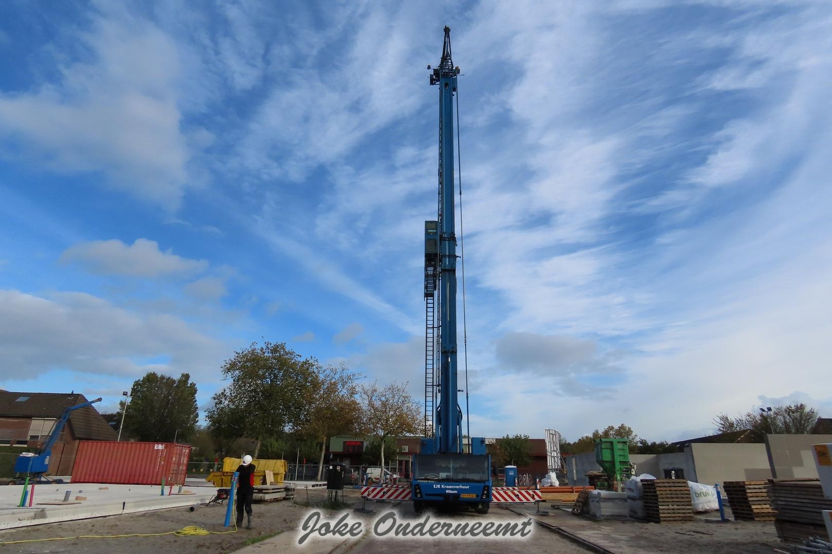 De eerste wanden zijn gezet bij de nieuwbouw Mr Steenbergenstraat / Stuivenbergstraat