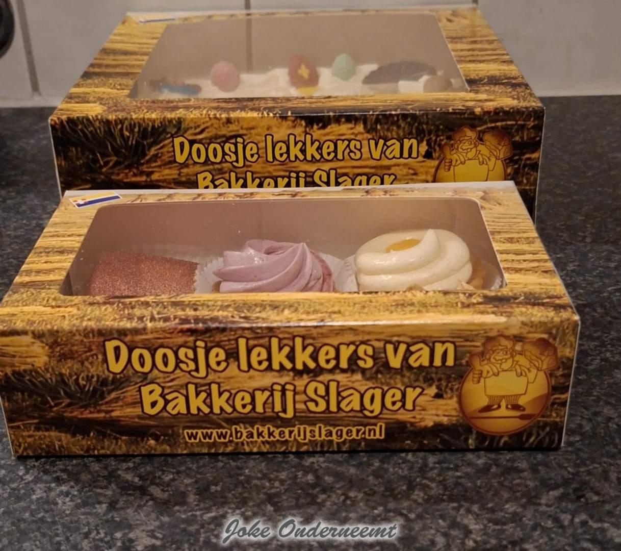 NIEUW… Doosje lekkers van Bakkerij Slager